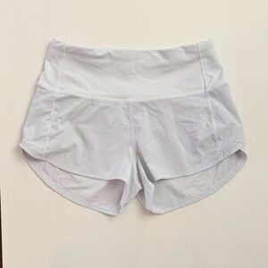 Lululemon size 4 speed up high rise Women's White Athletic Shorts